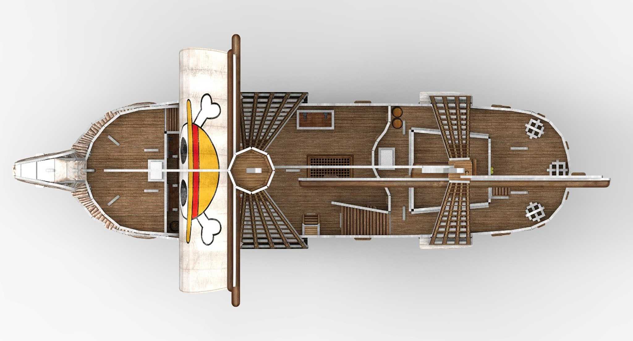 3D Puzzle REVELL - One Piece Flying Lamb/ Going Merry