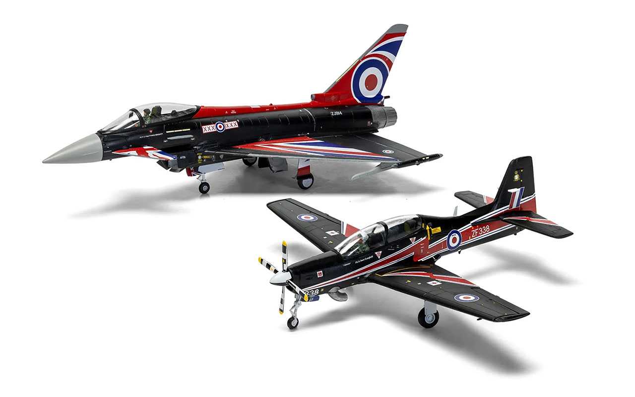 Eurofighter Typhoon FGR.4 (Blackjack) + Shorts Tucano T.1 (Twin Pack) (1:72)