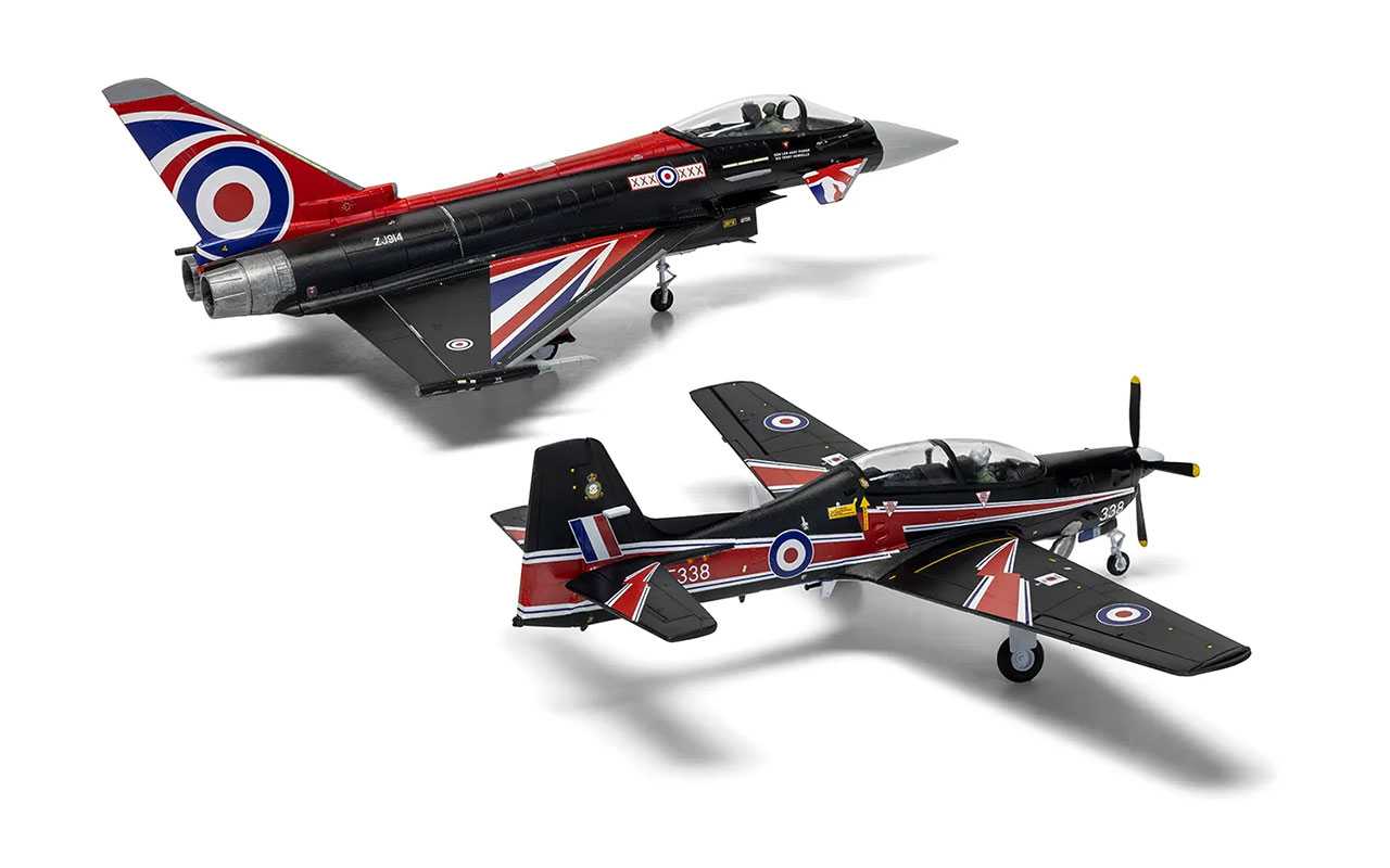 Eurofighter Typhoon FGR.4 (Blackjack) + Shorts Tucano T.1 (Twin Pack) (1:72)
