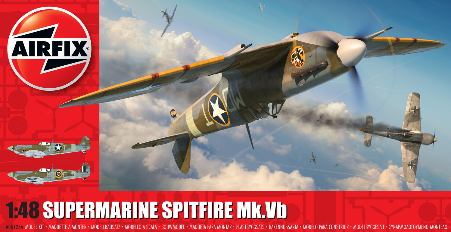 1/48 Plastikový model - letadlo A05125A - Supermarine Spitfire Mk.Vb