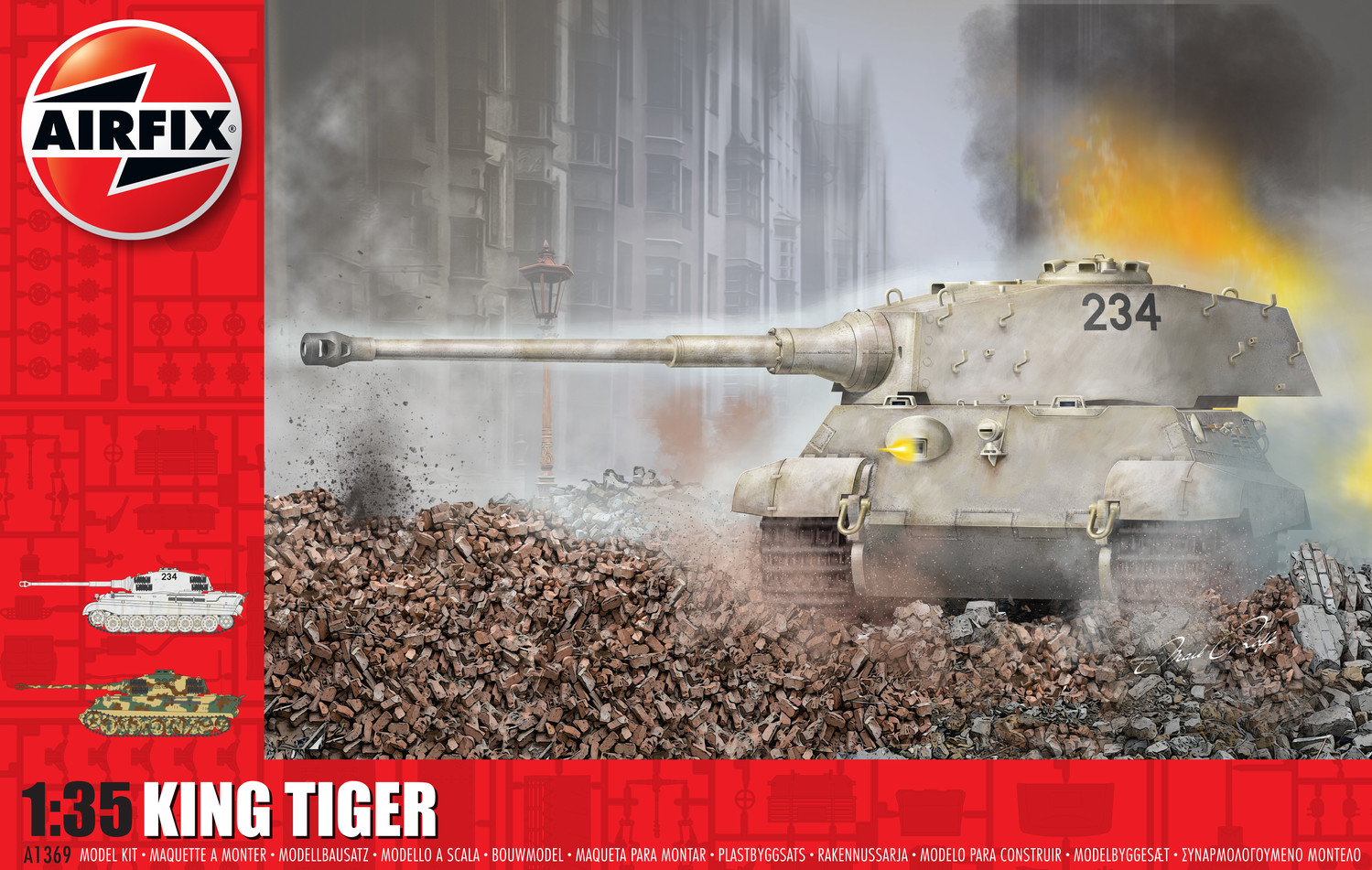 1/35 Plastikový model - tank A1369 - King Tiger
