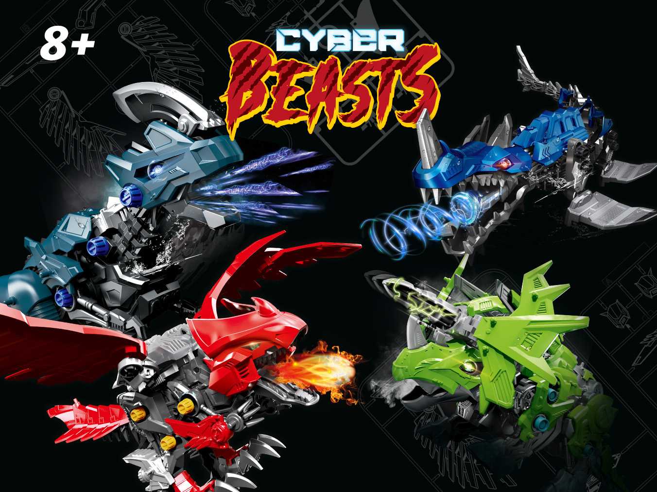 Cyber Beasts - HydroFang (Revell 1:35)