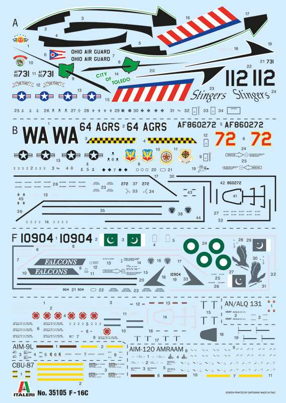 F-16C Fighting Falcon (Italeri 1:48)