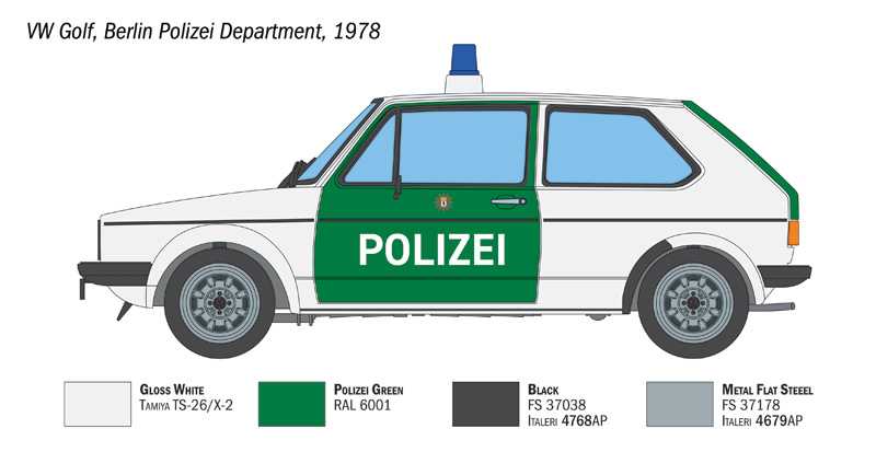 VW Golf "POLIZEI" (Italeril 1:24)