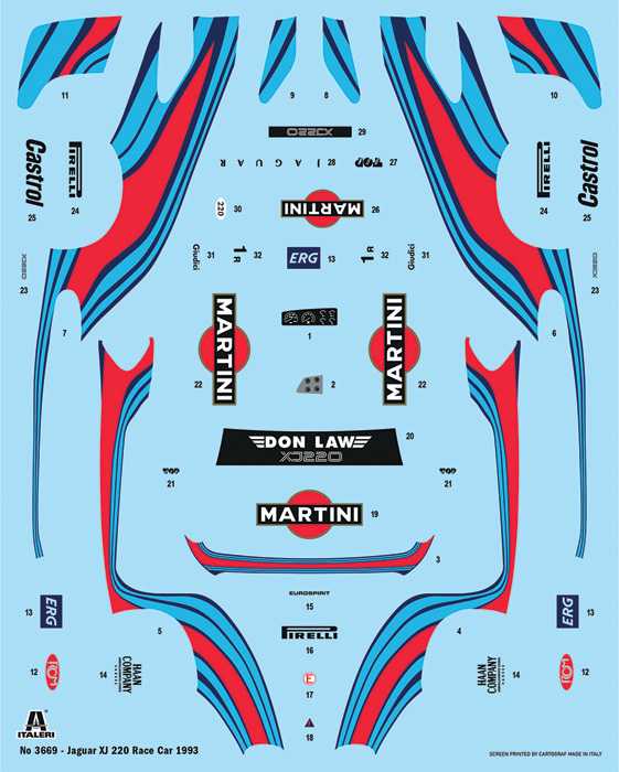 Jaguar XJ 220 Race Car (Italeri 1:24)