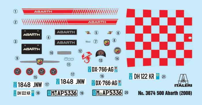 Fiat 500 Abarth (2008) (1:24)