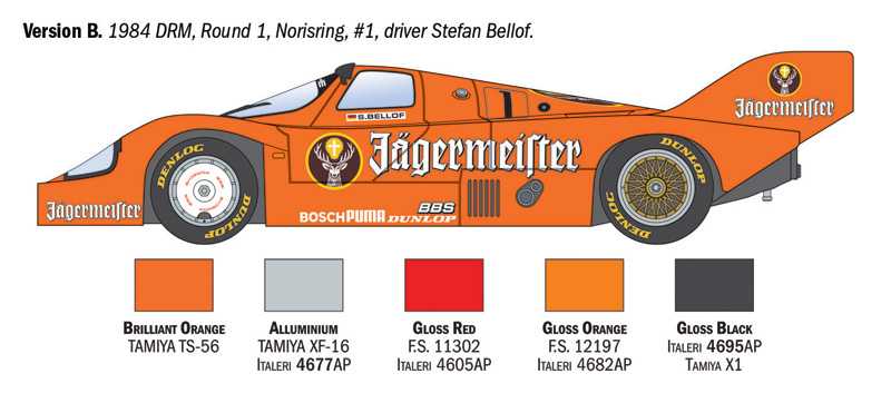 Porsche 956 Jagermeister (1:24)