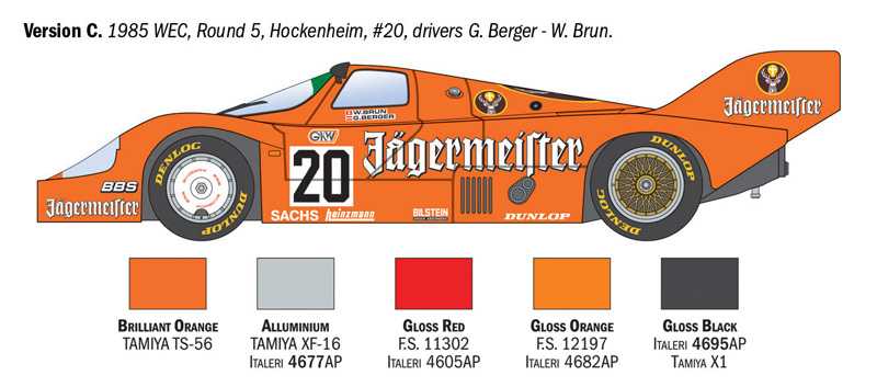 Porsche 956 Jagermeister (1:24)