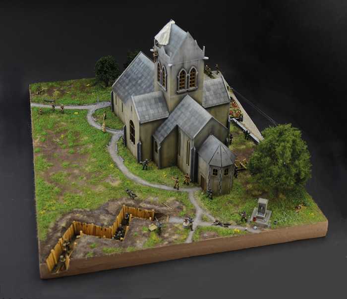 Diorama - Battle of Normandy: Saint-Mere-Église 6 June 1944 (Italeri 1:72)