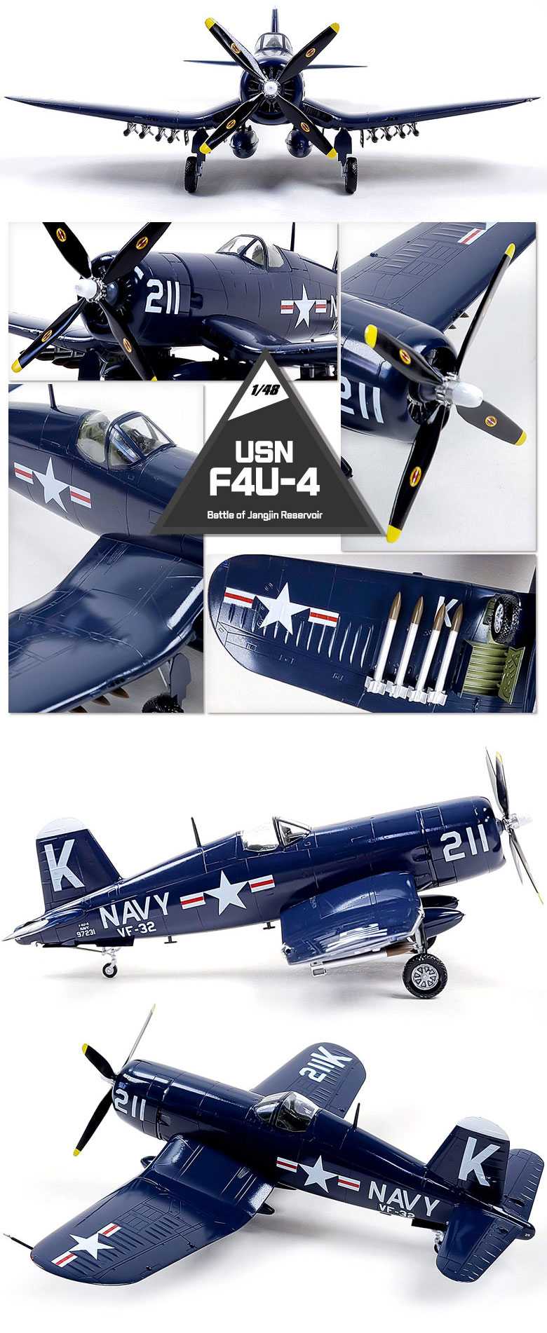 F4U-4  "Battle of Jangjin Reservoir" (Academy 1:48)