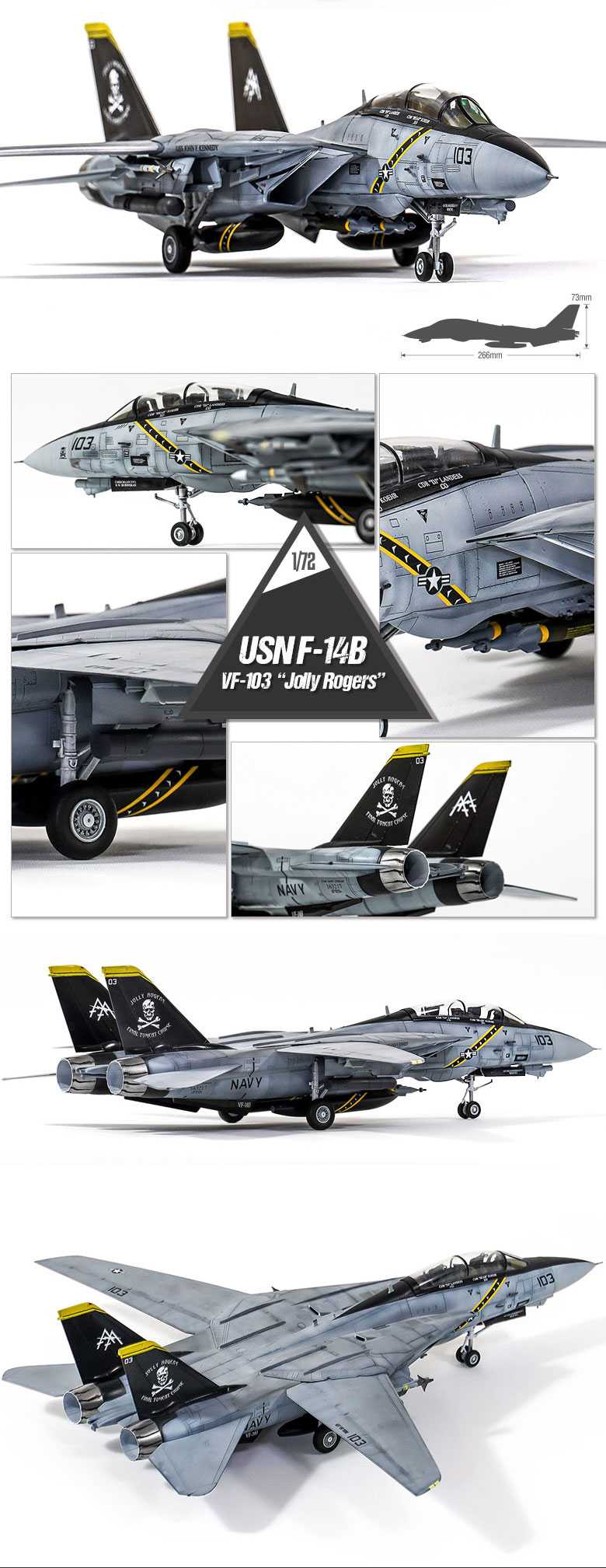 USN F-14B "VF-103 Jolly Rogers" (Academy 1:72)