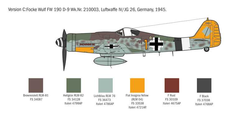 FOCKE WULF FW-190 D-9 (Italeri 1:72)