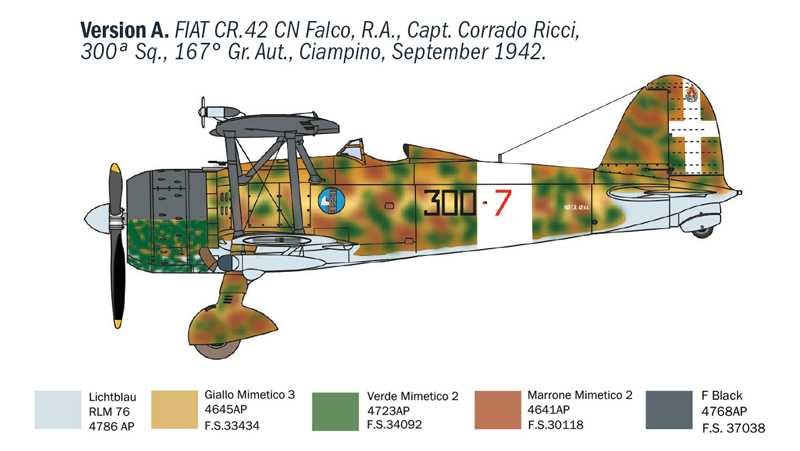 FIAT CR.42 CN "Falco" Night Fighter (1:72)