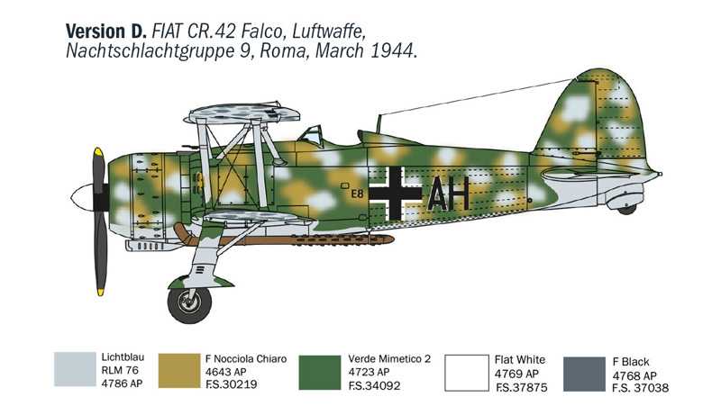 FIAT CR.42 CN "Falco" Night Fighter (1:72)