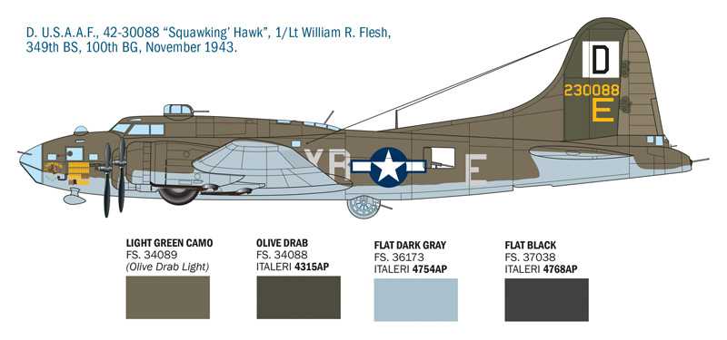 B-17F Flying Fortress (1:72)