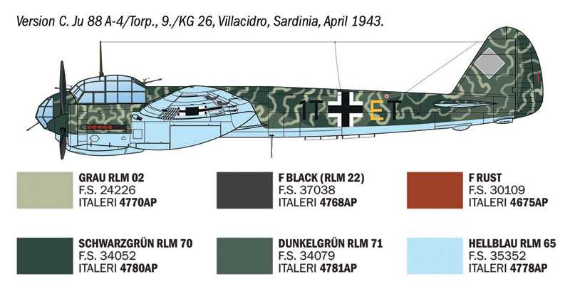 Junkers Ju 88 A-17 Torpedo Bomber (1:72)