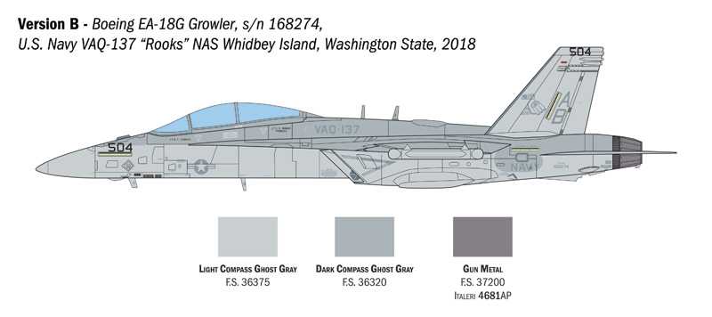 EA-18G Growler. (Italeri 1:48)