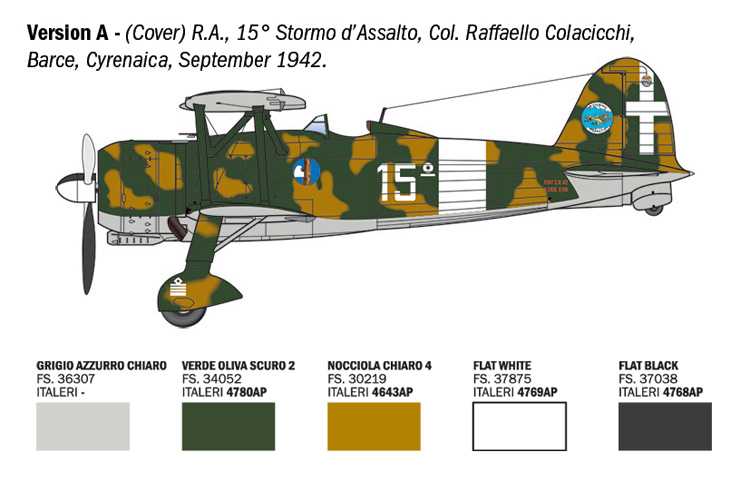 FIAT CR.42 Falco Assault/Night Fight (1:48)