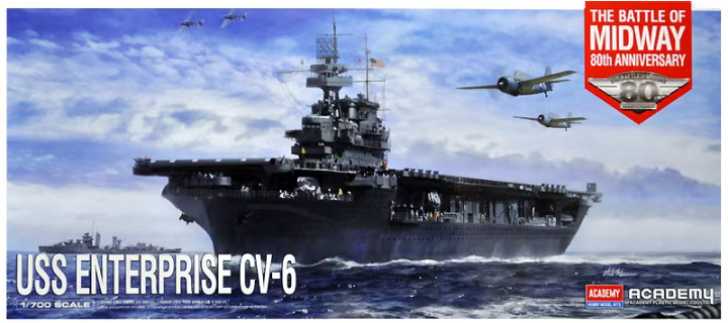 USS Enterprise CV-6 "Batte of Midway" (Academy 1:700)