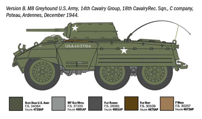 M8 Greyhound / M20 (1:72)