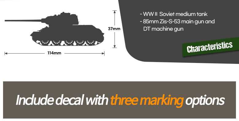 Soviet Medium Tank T-34/85 (Academy 1:72)