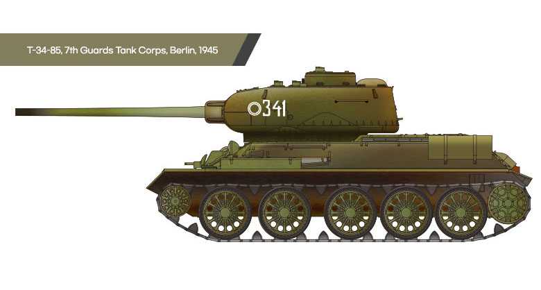 Soviet Medium Tank T-34/85 (Academy 1:72)
