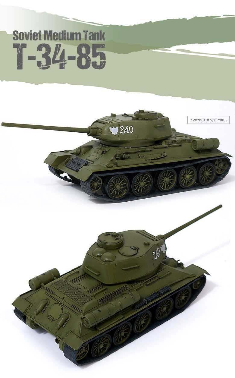 Soviet Medium Tank T-34/85 (Academy 1:72)