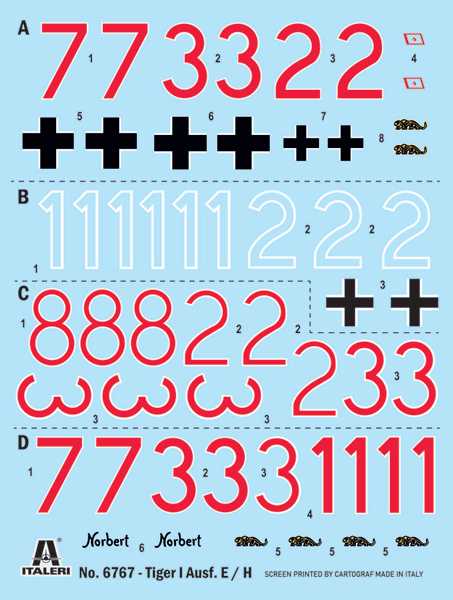 Tank Pz. Kpfw. VI Tiger I Ausf. E/H1 (1:35)