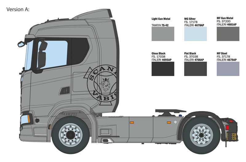 Scania S770 4x2 Normal Roof "Grey Cab" (1:24)
