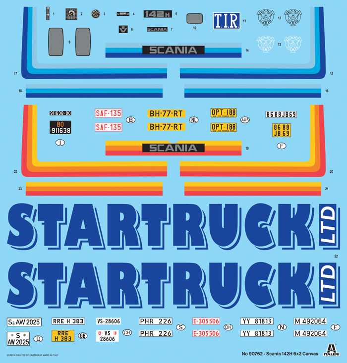 Scania 142H 6x2 Canvas (Italeri 1:24)