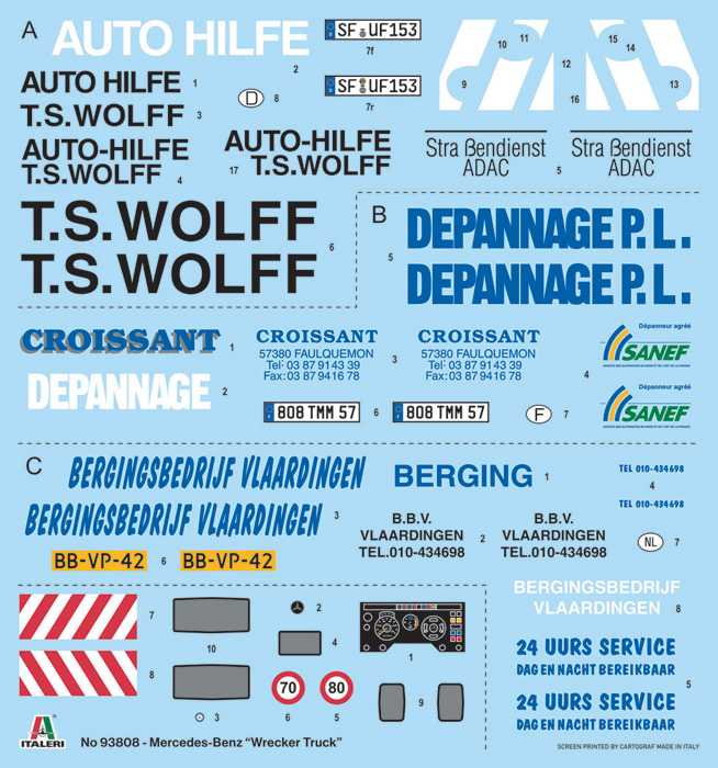 Mercedes-Benz wrecker truck (1:24)