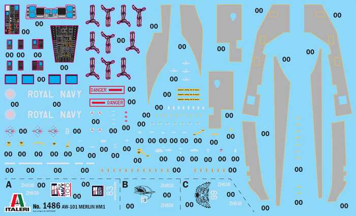 Vrtulník AW-101 Merlin HM.1 (1:72)