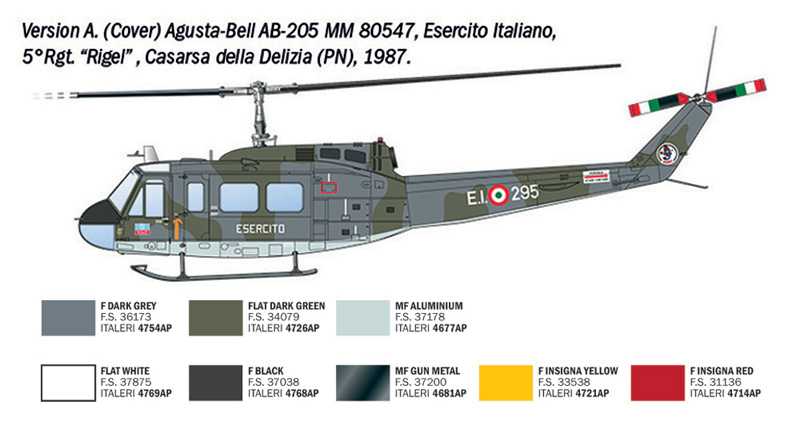 Vrtulník AB.205 / UH-1D "SAR" (1:48)