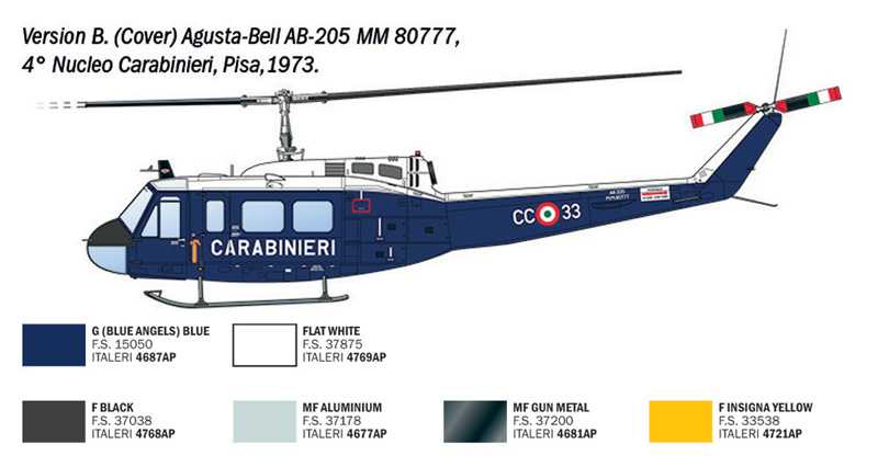 Vrtulník AB.205 / UH-1D "SAR" (1:48)