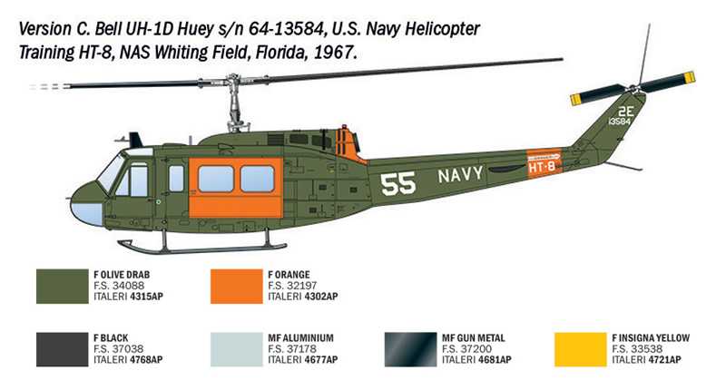 Vrtulník AB.205 / UH-1D "SAR" (1:48)