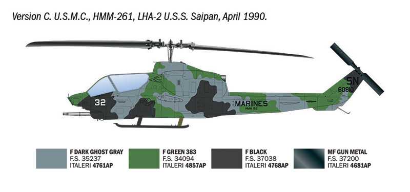 AH-1T Sea Cobra (Italeri 1:48)