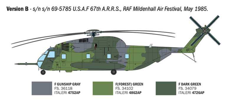 Vrtulník - HH-53C "Jolly Green Giant" (1:72)