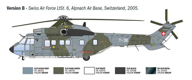 Vrtulník AS332 Super Puma (1:72)