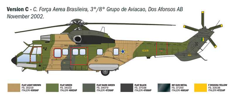 Vrtulník AS332 Super Puma (1:72)
