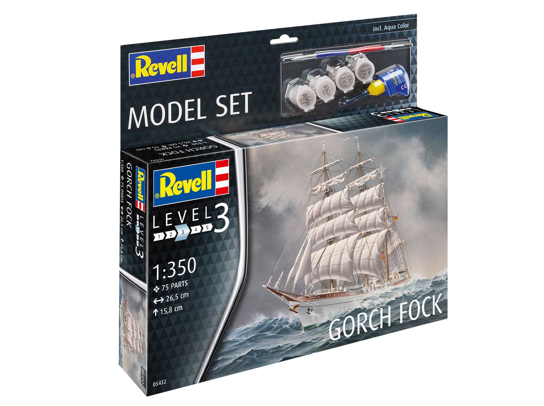 Set lodi Gorch Fock (Revell 1:350)