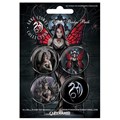 Placka set - Anne Stokes - Gothic - 4x38mm