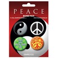 Placka set - Peace - 4x38mm