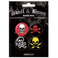 Placka set - Skull & Bones - 4x38mm