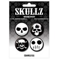 Placka set - Skullz - 4x38mm