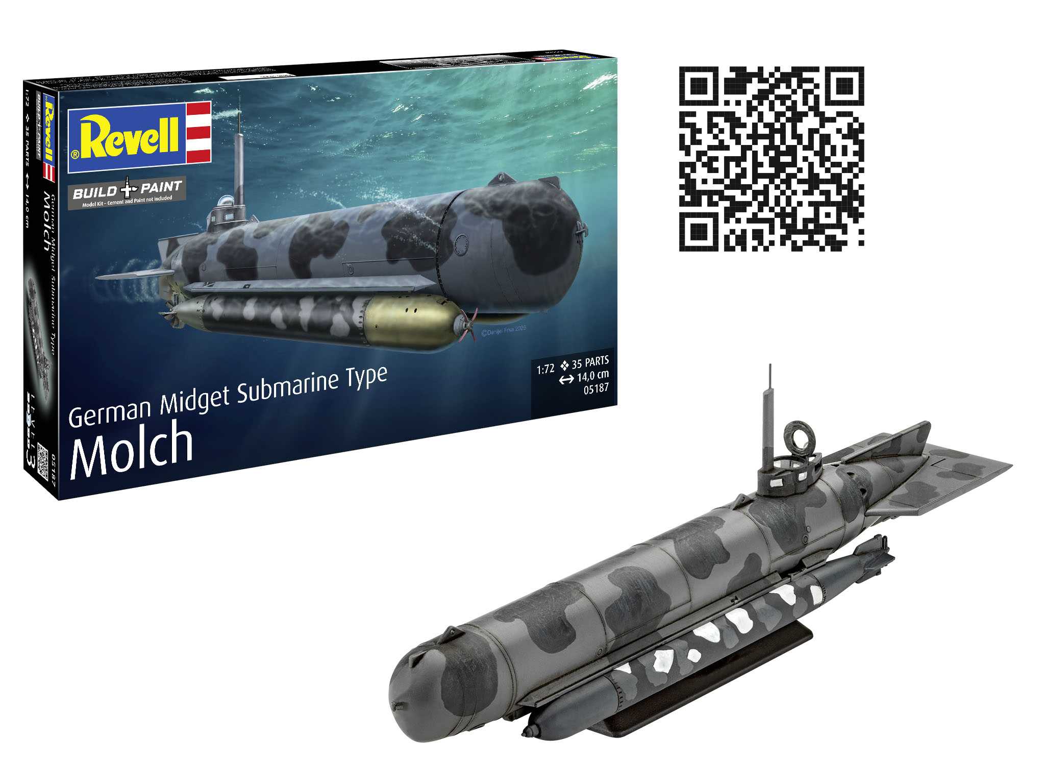 German Midget Submarine Type Molch (1:72)