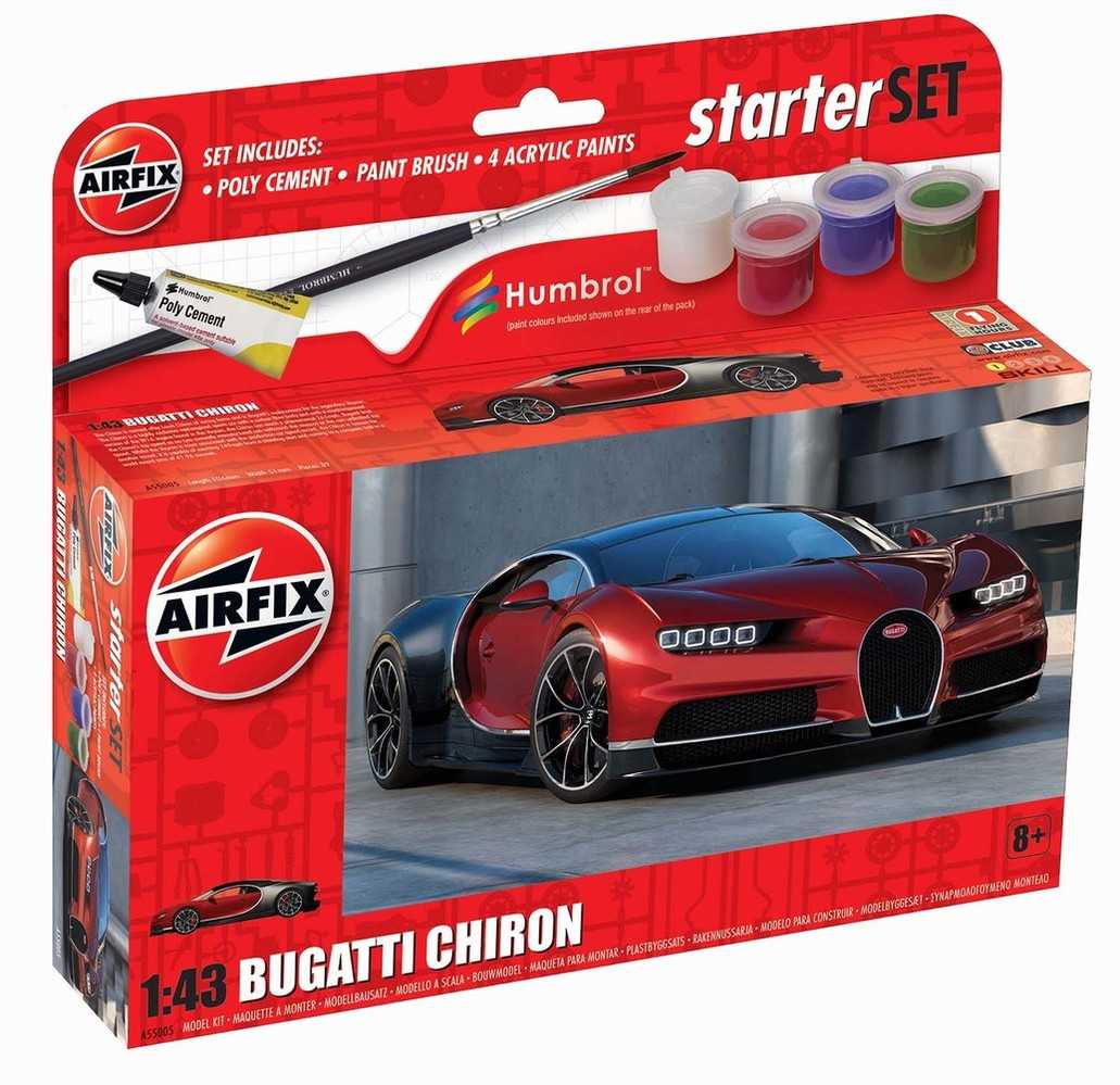 1:43 Bugatti Chiron (zestaw startowy)