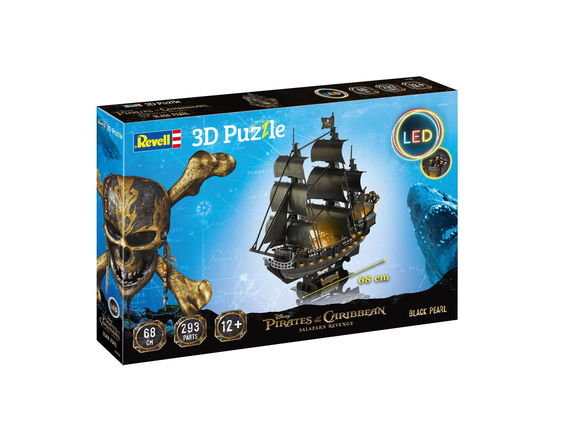 3D Puzzle REVELL 00155 - Black Pearl (LED Edition) 18-00155