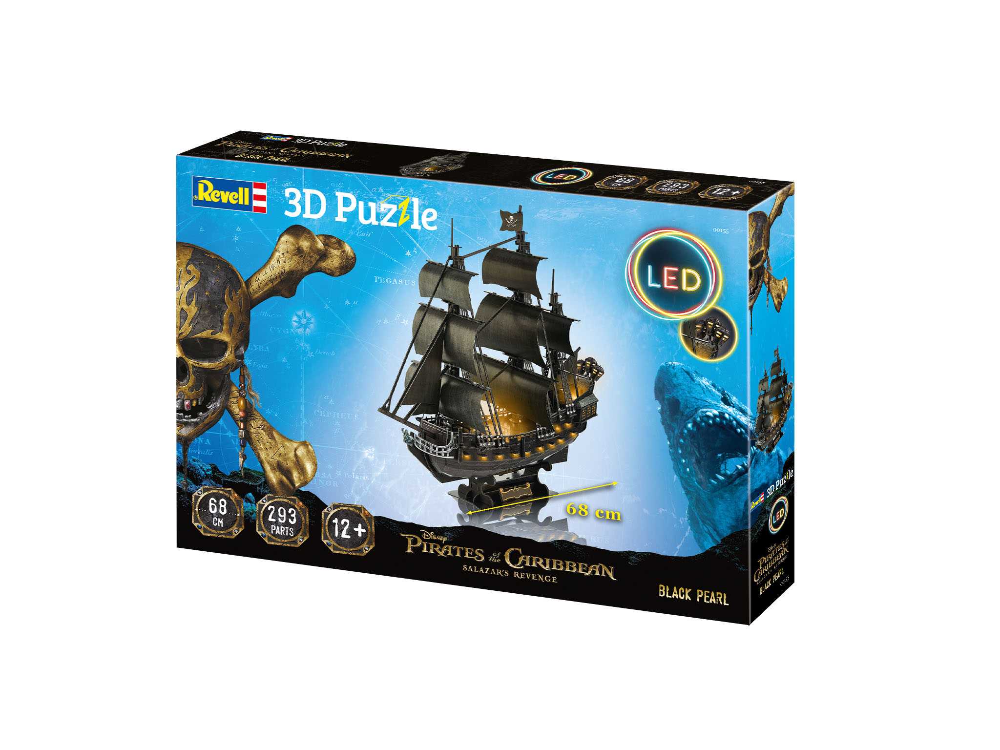 3D Puzzle REVELL 00155 - Black Pearl (LED Edition)