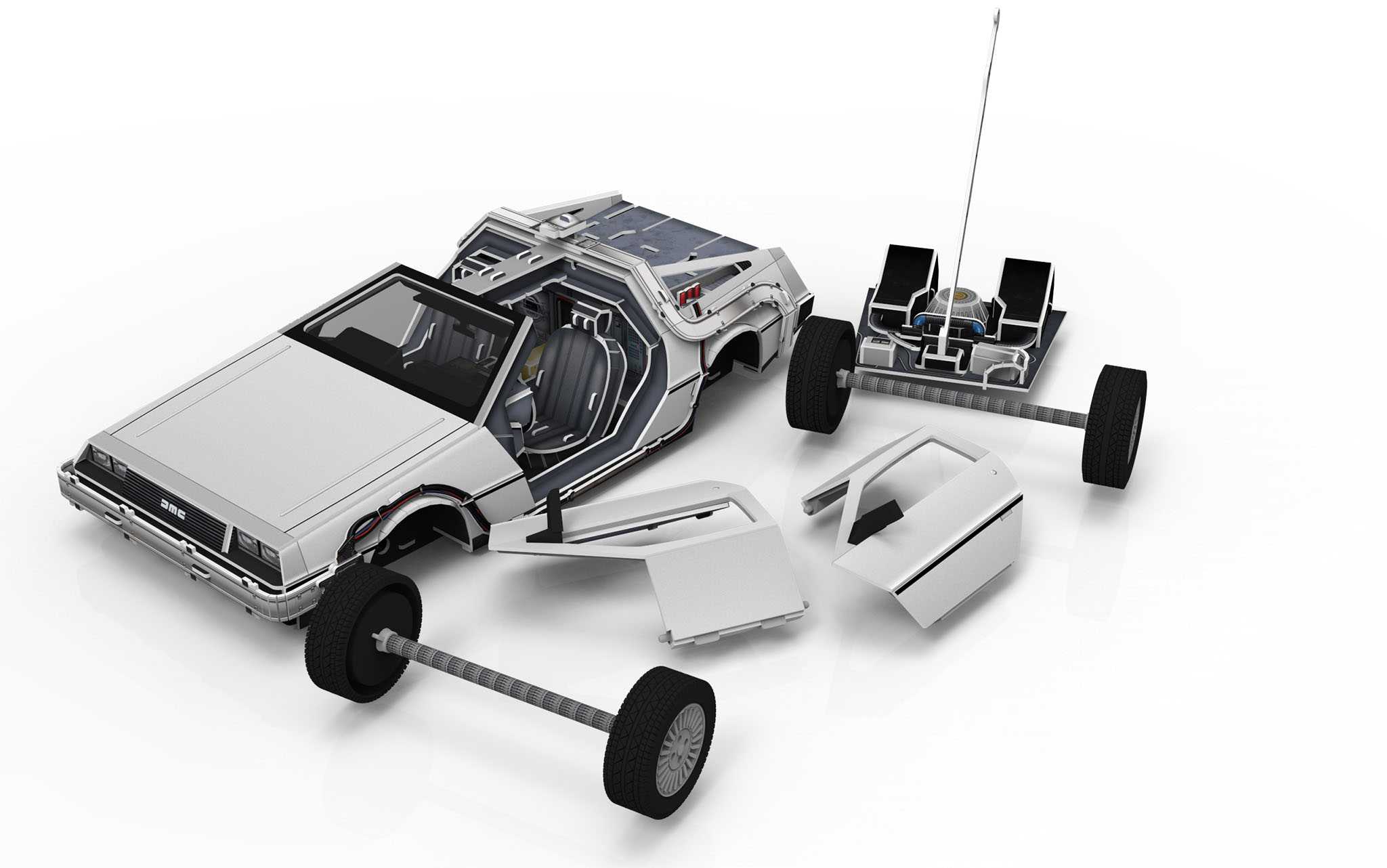 3D Puzzle REVELL 00221 - DeLorean "Back to the Future"