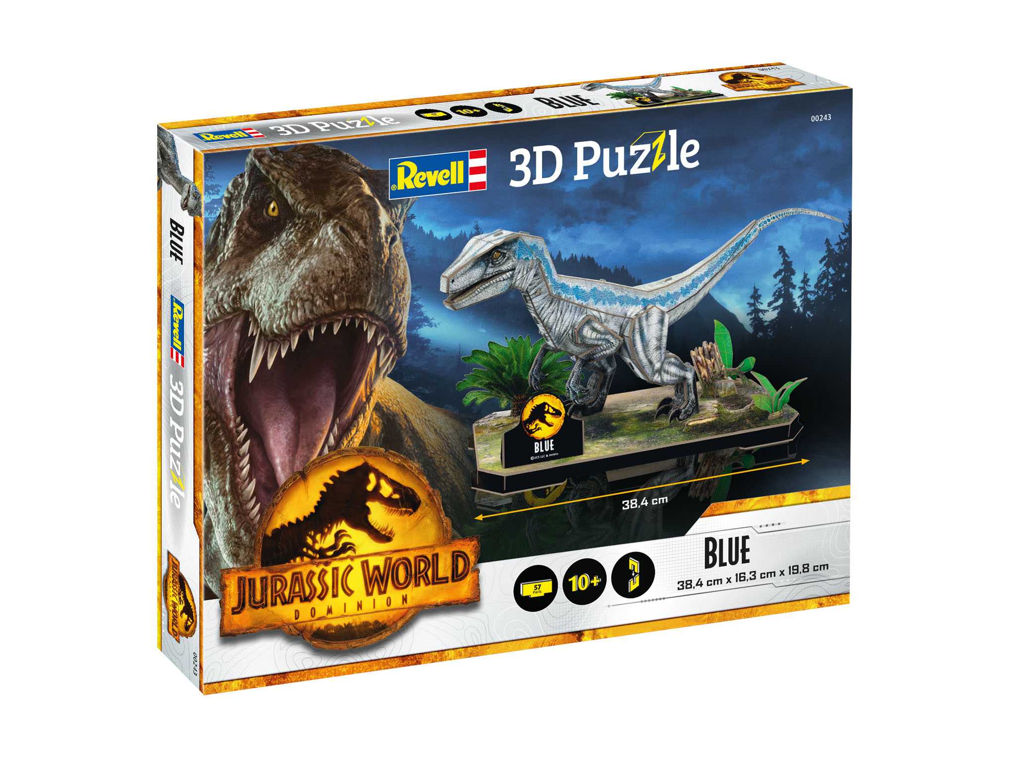 3D Puzzle REVELL 00243 - Jurassic World - Blue 18-00243